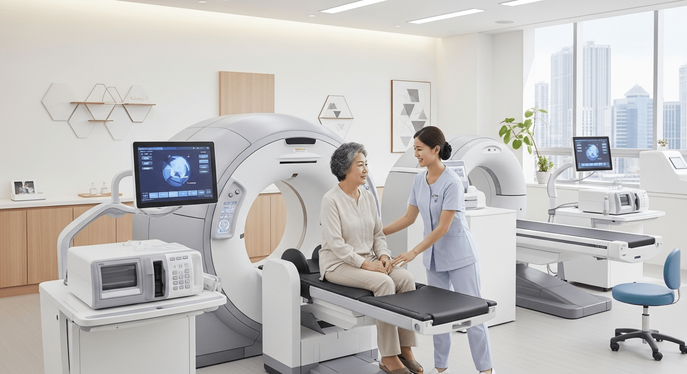 2026년 국가건강검진 대상자 기준 및 주기 분석 - 현대적인 건강검진 센터에서 한국인 간호사가 환자에게 검진 절차를 안내하는 모습