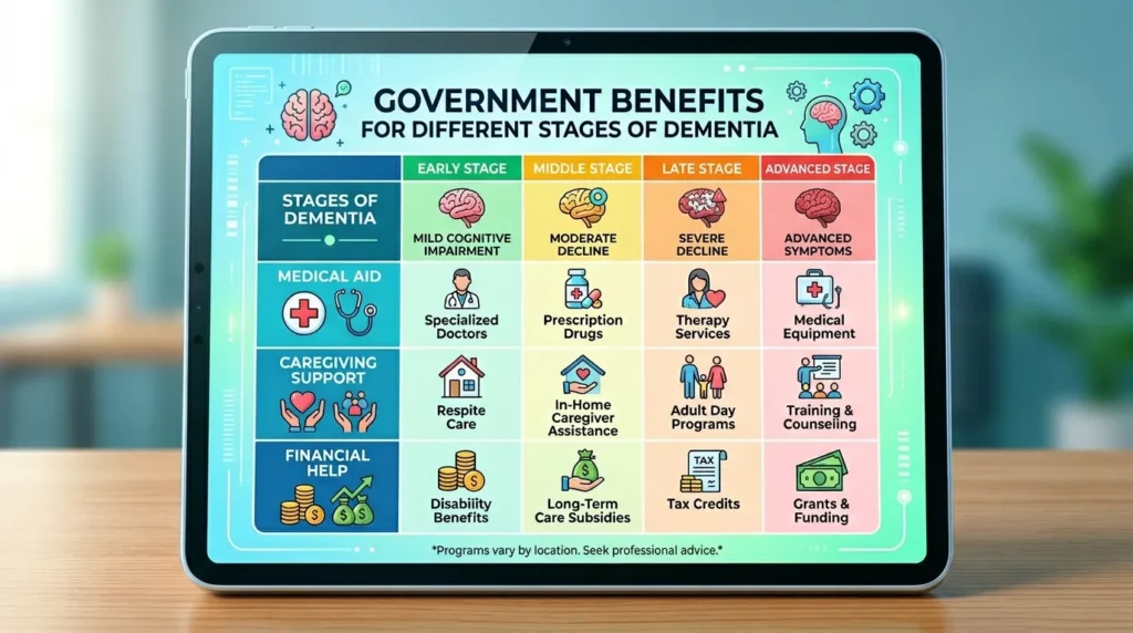 치매 안심센터 서비스 대상자별 지원 혜택 비교