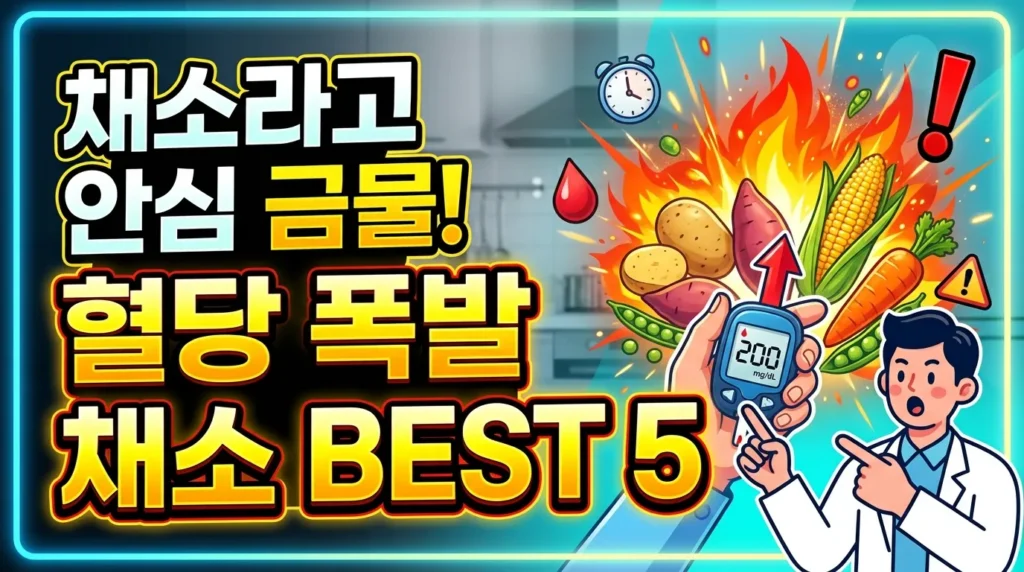채소라고 안심 금물! 혈당 폭발 채소 BEST 5