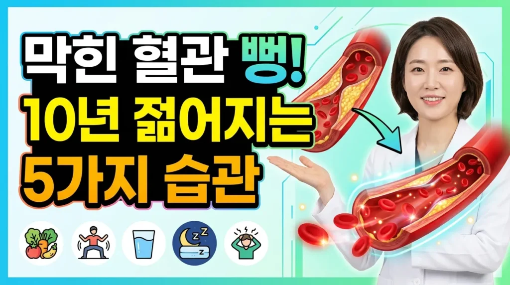 막힌 혈관 뻥! 10년 젊어지는 5가지 습관