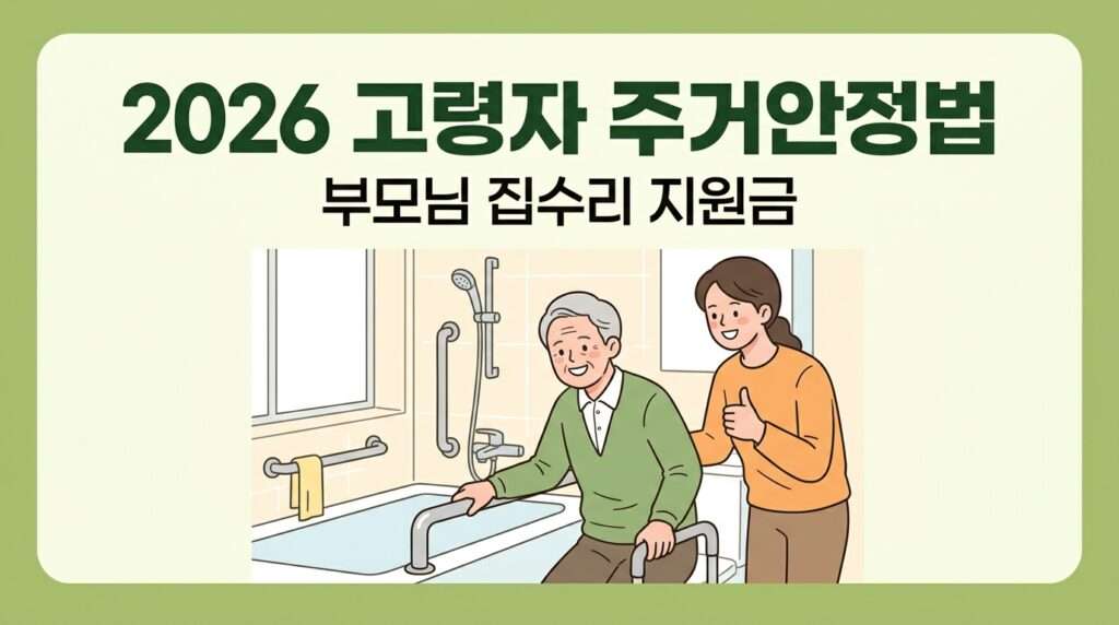 2026년 고령자 주거안정법 시행령 개편 및 노인 집수리 지원금 안내