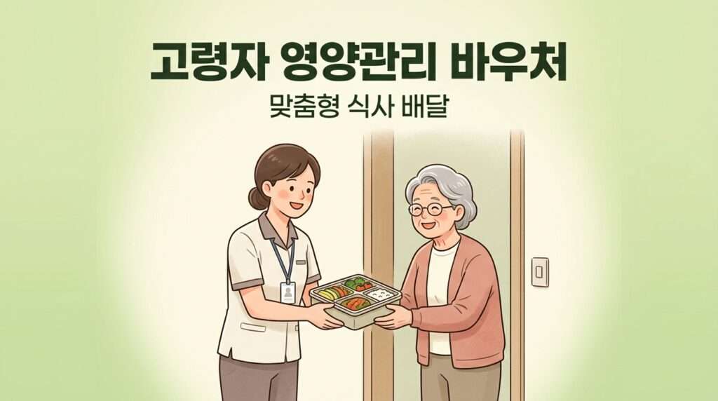 고령자 맞춤형 식사 배달 및 영양관리 바우처 서비스 안내