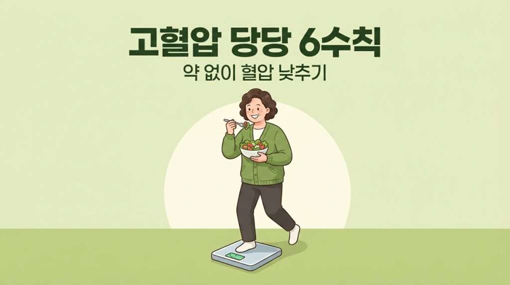 질병관리청 고혈압 예방 관리 당당 6수칙 생활가이드
